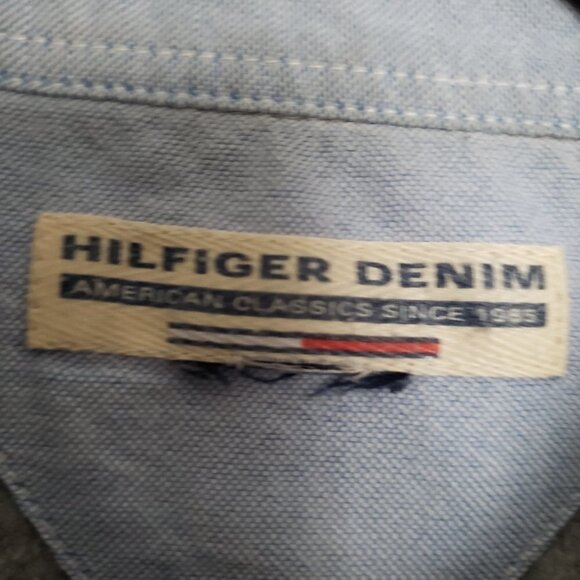 𝅺th Tommy Hilfiger Denim Grey Men's Polo shirt Size tag missing Grey with… - Picture 4 of 9